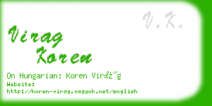 virag koren business card